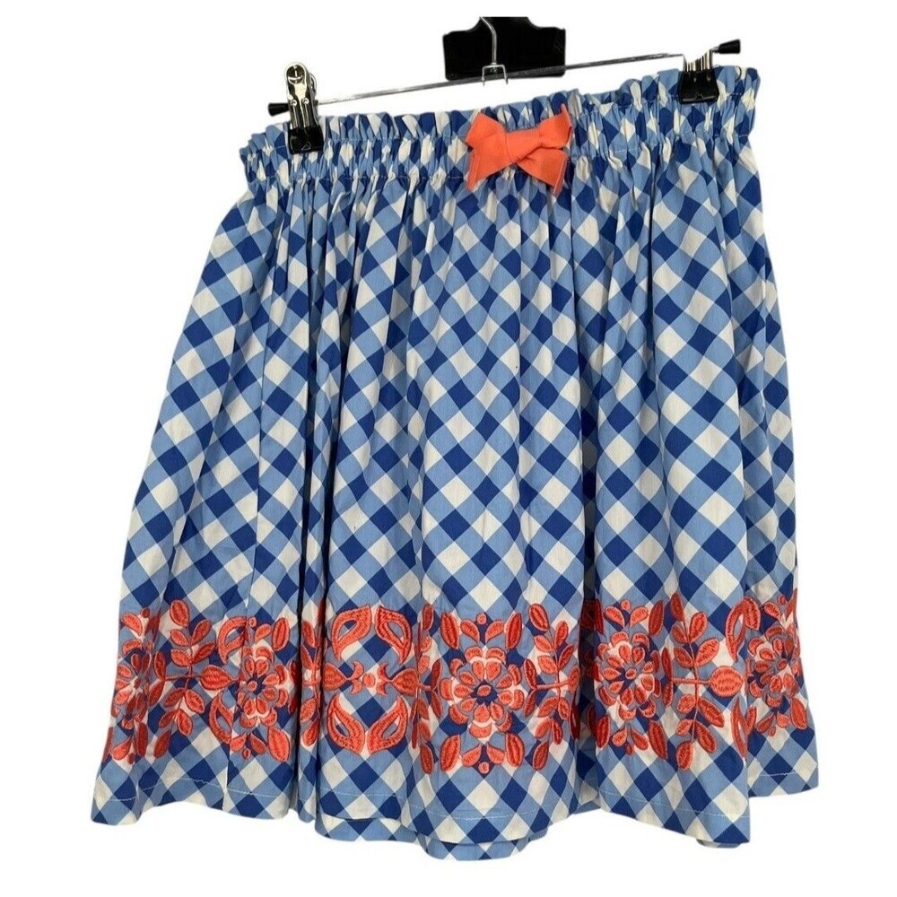 Matilda Jane 435 Skirt Girls Size 10 Tarte Tartin Blue Gingham Cottagecore NEW